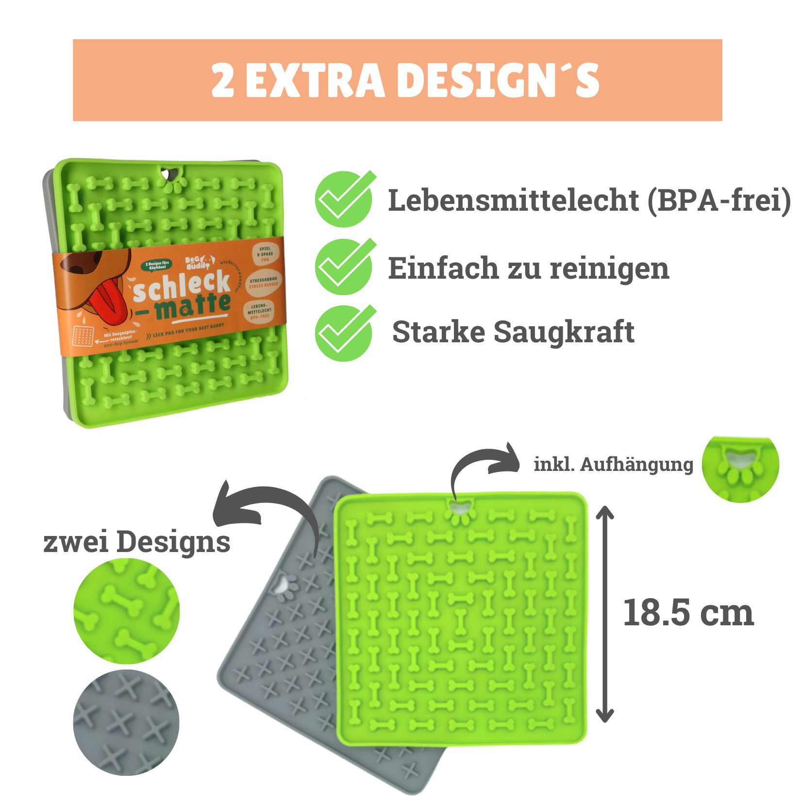 BeG Buddy Leckmatte für Hund & Katze