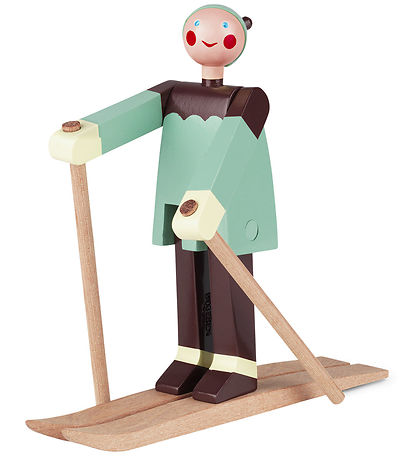 Kay Bojesen Tr?figur - Skil?ber Boje - Dreng 16 cm -  Grøn