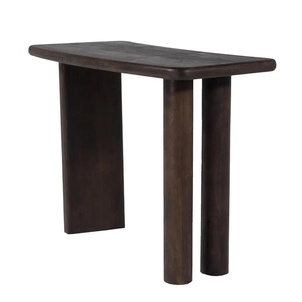 Sidetable Zwart - Mangohout - 113x44x76cm - Tafel Rumi