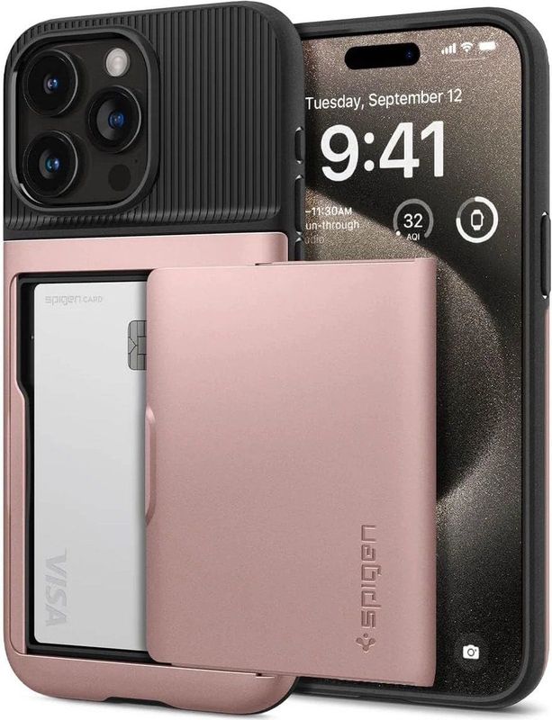 Spigen - Slim Armor CS - Smartphonehoes - Roze - Schokabsorberend TPU en Polycarbonaat
