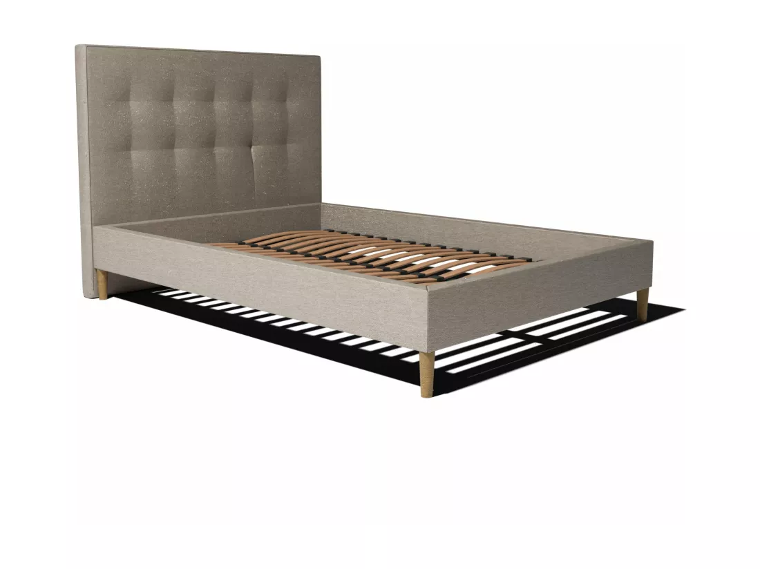 Ensemble lit + tête de lit 180x200cm - Beige - Collection Léa - Morphea