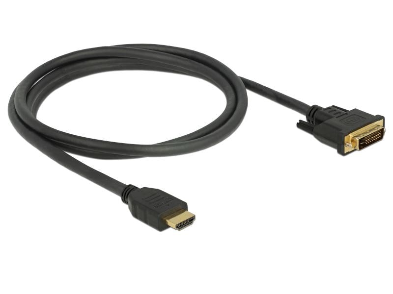 Delock Kabel HDMI – DVI, 1.5 m, bidirektional Delock HDMI zu DVI 24 1 Kabel bidirektional 1.5 m