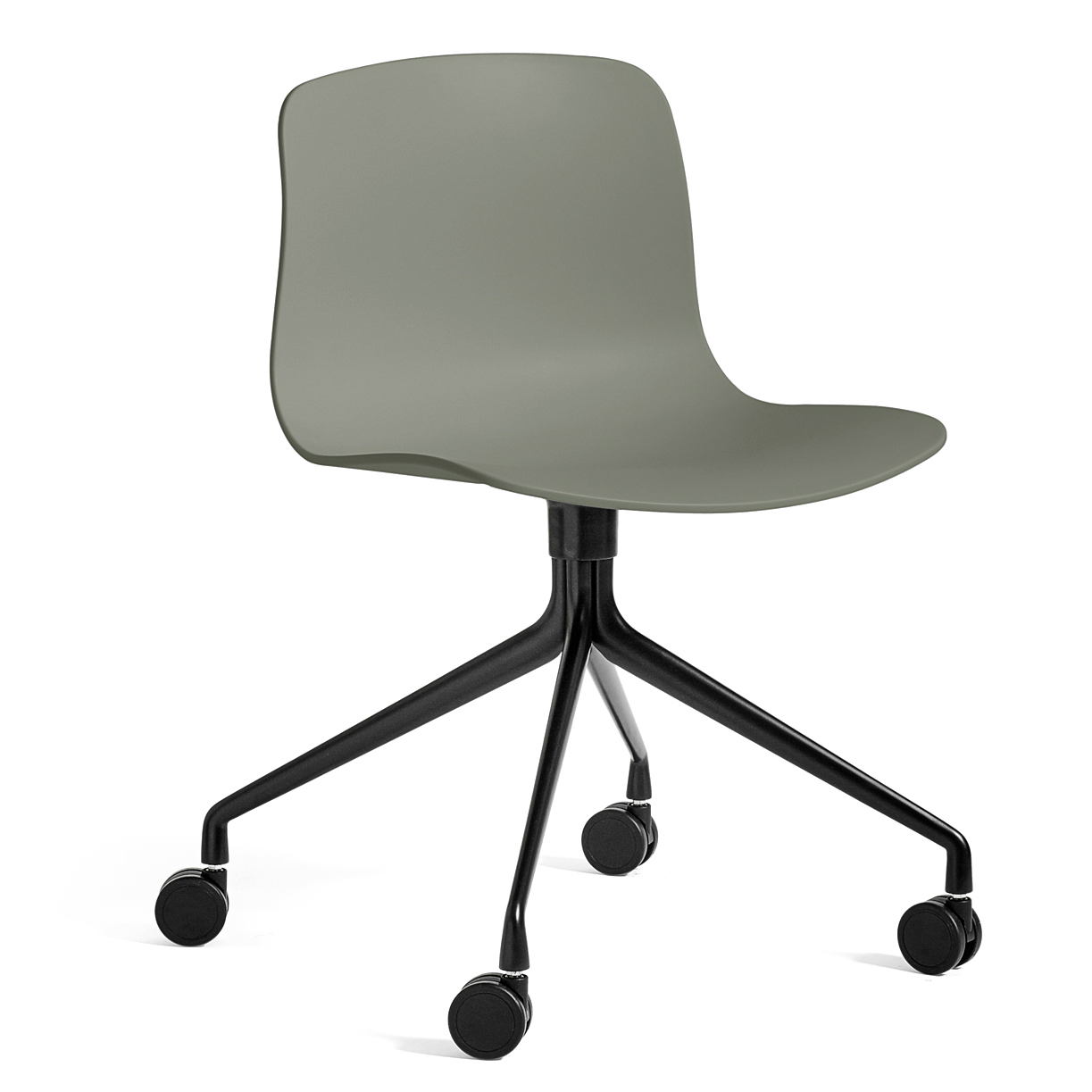 Bureaustoel AAC14 zwart onderstel dusty green