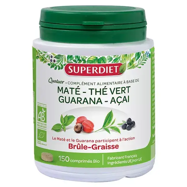 Superdiet Organic Fat Burning Quartet 150 comprimidos