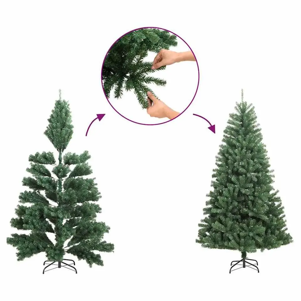 vidaXL - Halve Kunstkerstboom - Goud - 150 cm