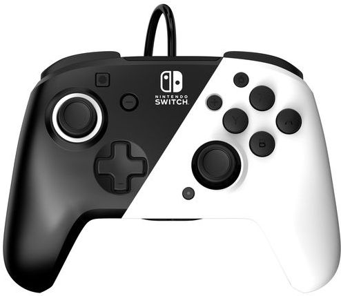 PDP Faceoff Deluxe+ Audio - Nintendo Switch Controller - Zwart/Wit