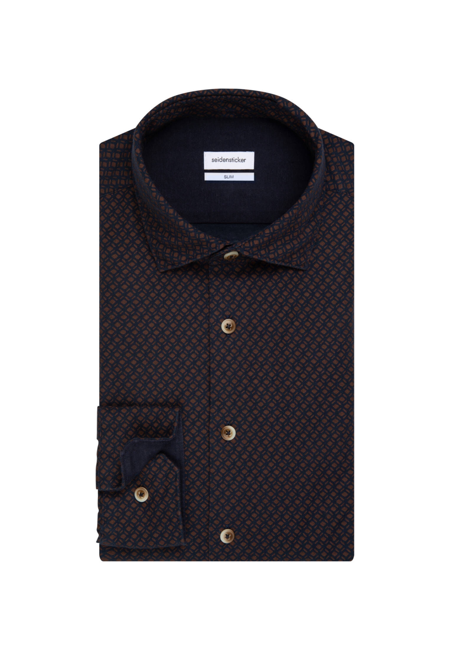 Seidensticker| Herren Casual Hemd Schwarze Rose