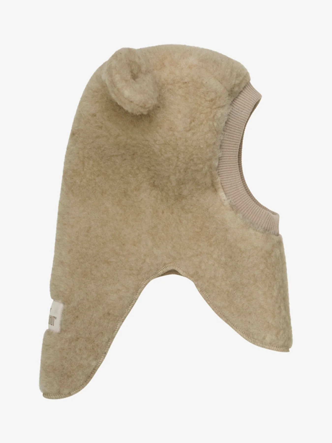 Huttelihut Balaclava Ears Wool Teddy cobblestone