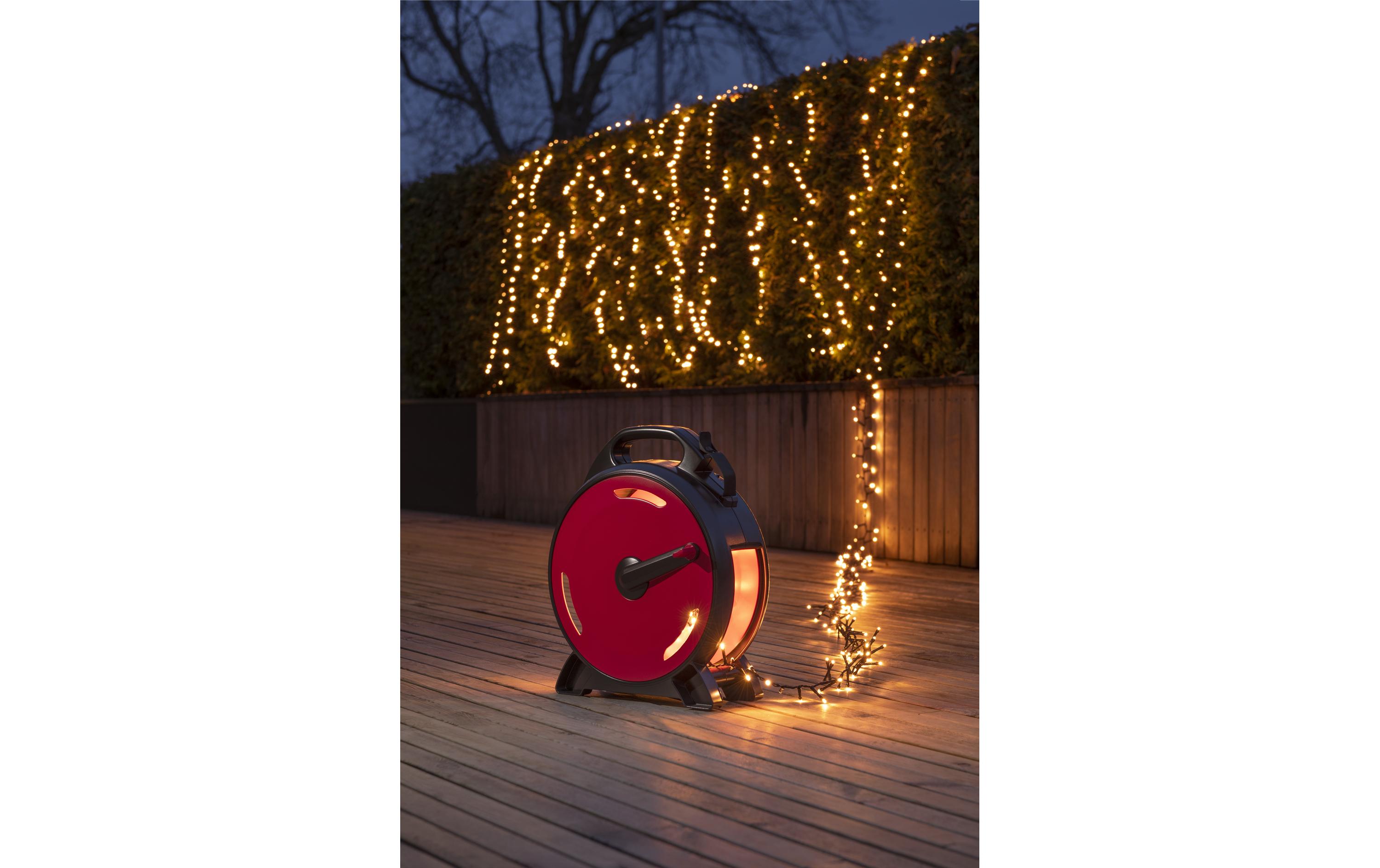 LED-Lichterkette Kabelaufroller, 1000 LED, 21.9 m, Outdoor<br>LED Kabelaufroller