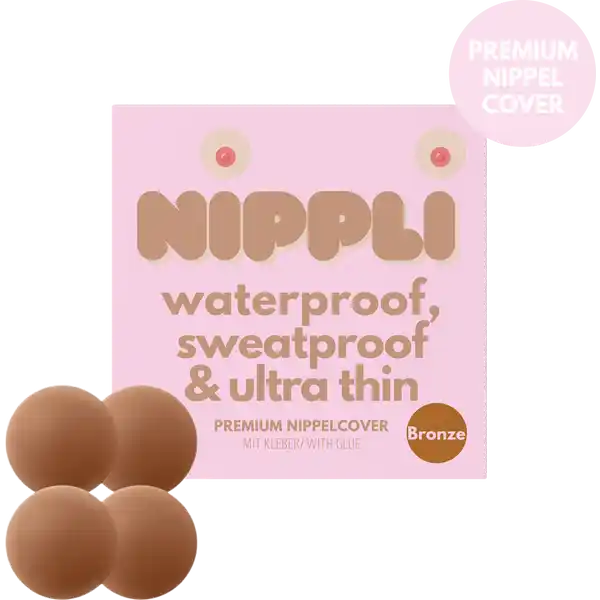 Nippelcover Bronze mit Kleber