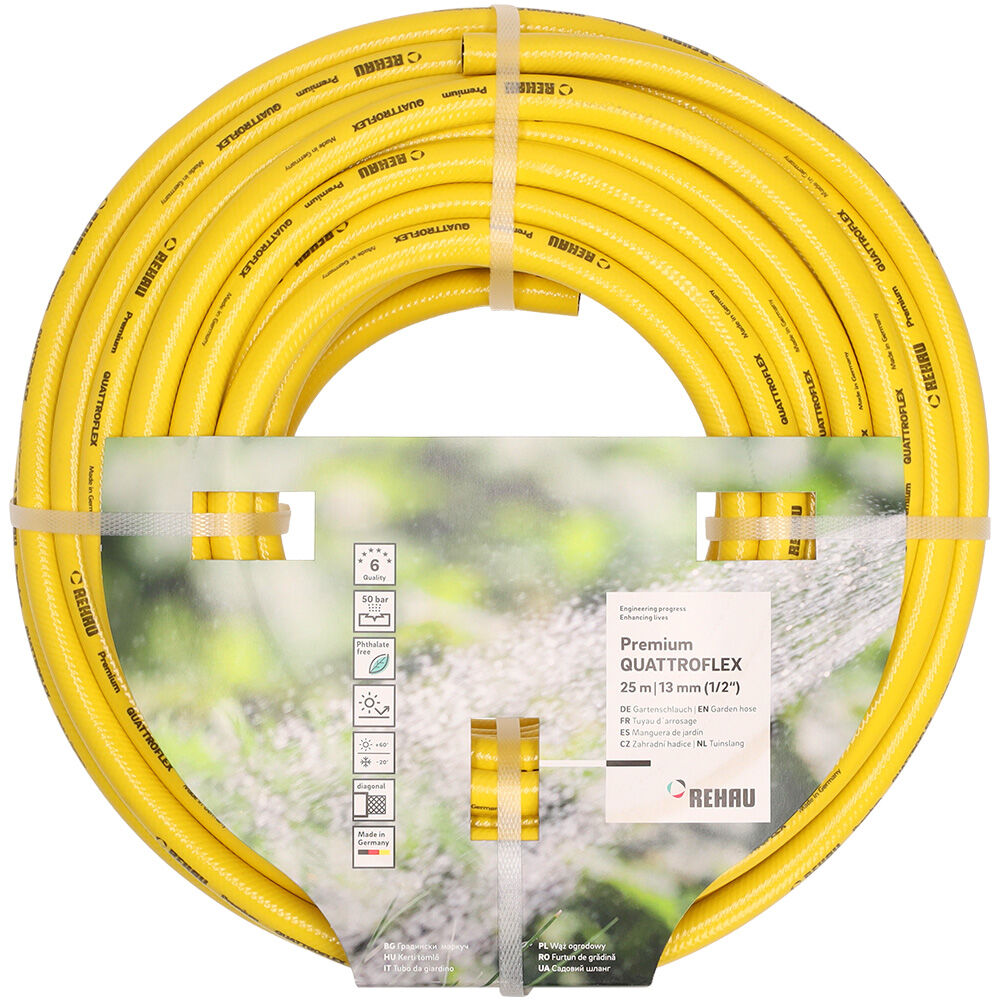 Rehau Quattroflex - Tuinslang - 13 mm (1/2'') - 25 m - 13 inch