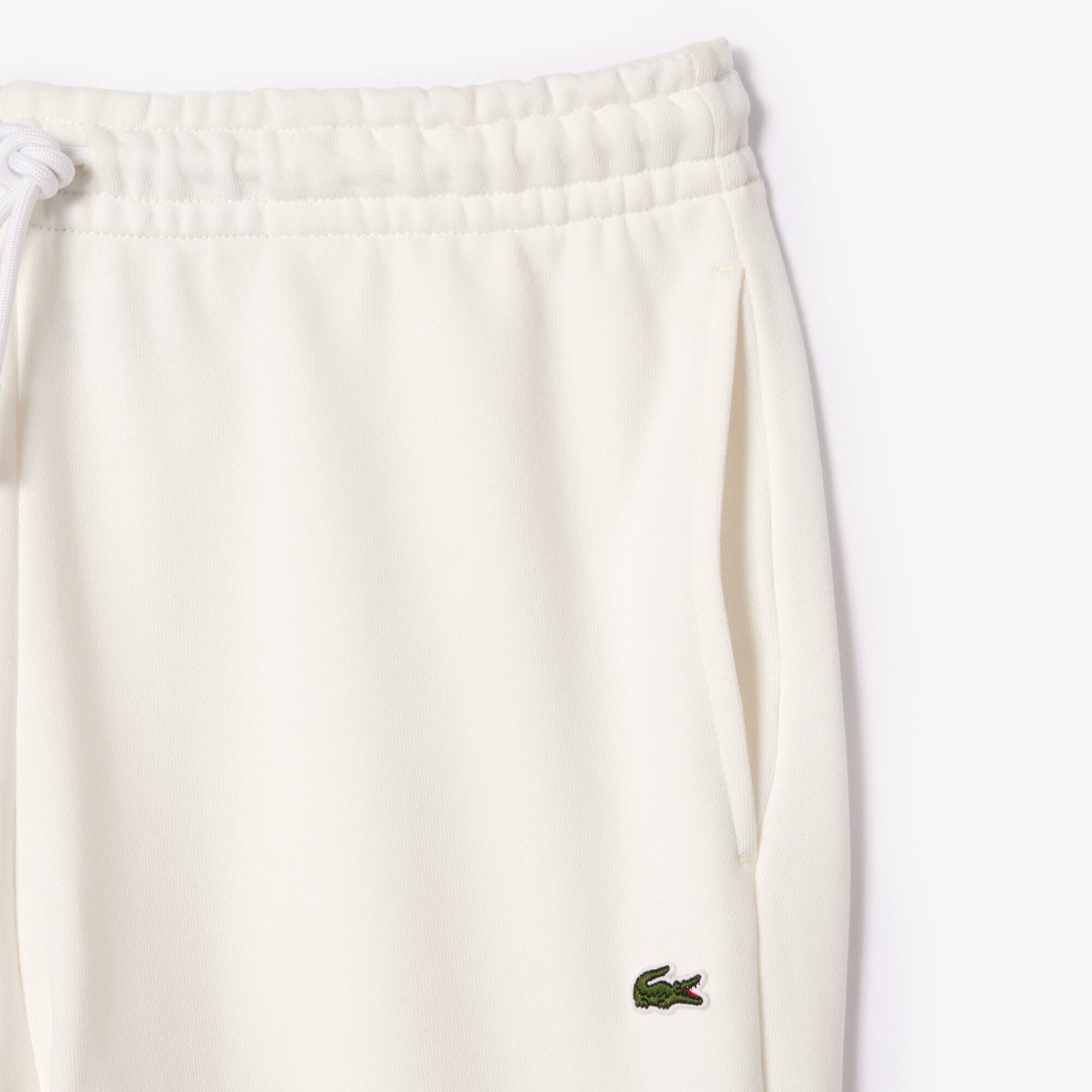Damen LACOSTE Jogger Trainingshose aus ungerautem Fleece Traningshosen - Weiss - Lacoste - Damen