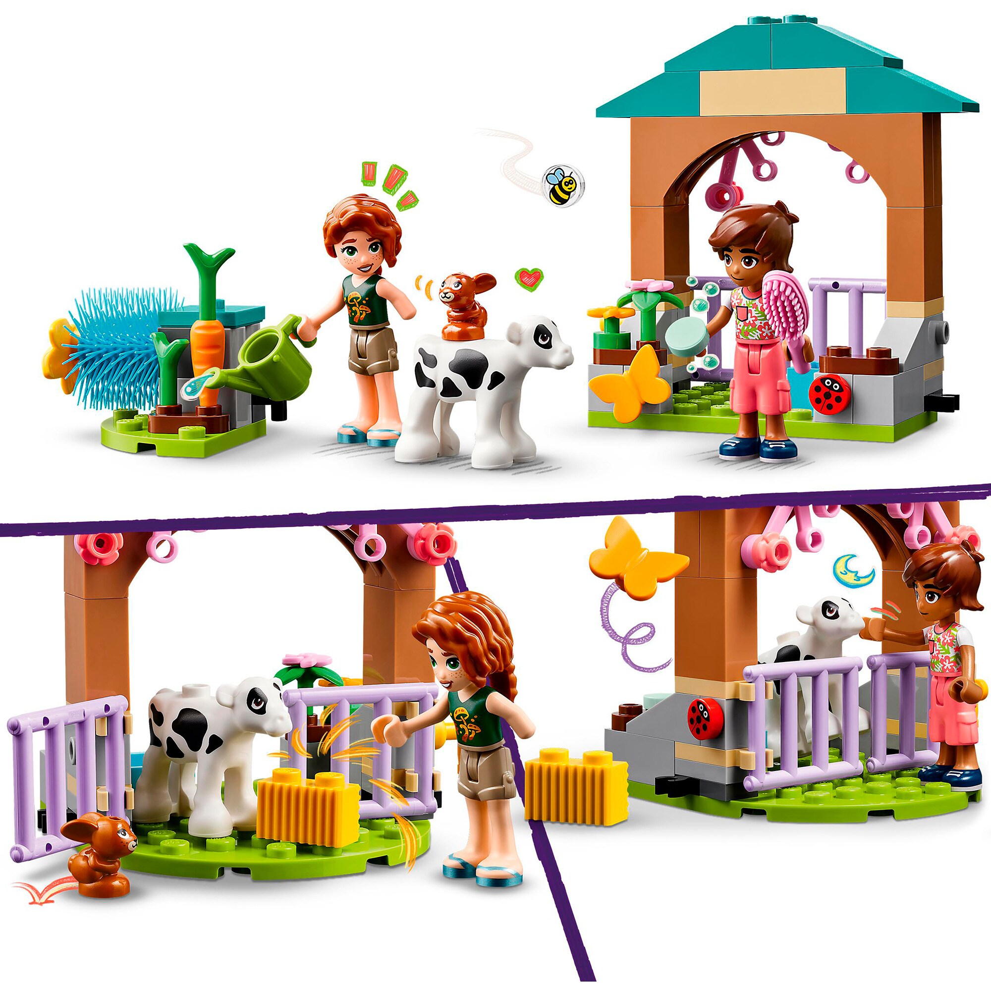 LEGO Konstruktionsspielzeug Friends Autumns Kälbchenstall
