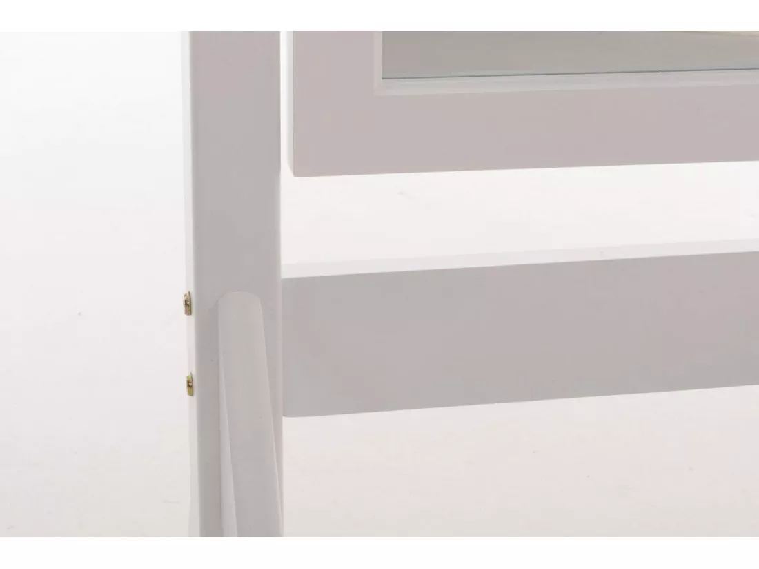 Miroir sur pieds - Bois - Blanc - Elvis
