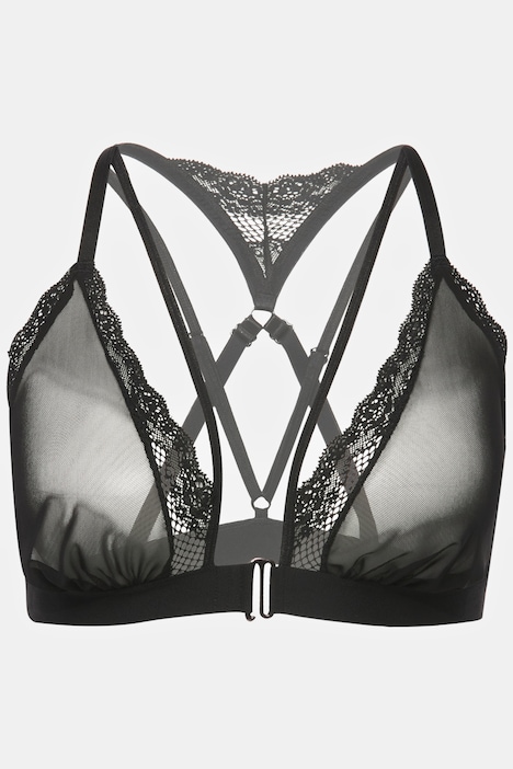 Bralette, Mesh, Frontverschluss