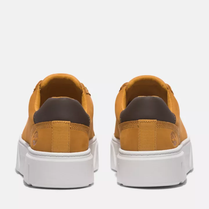 Basket basse à lacets pour femme en jaune