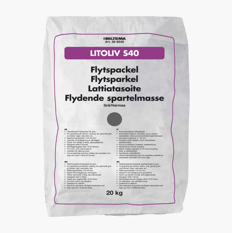 FLYTSPARKEL LITOLIV S40  20KG