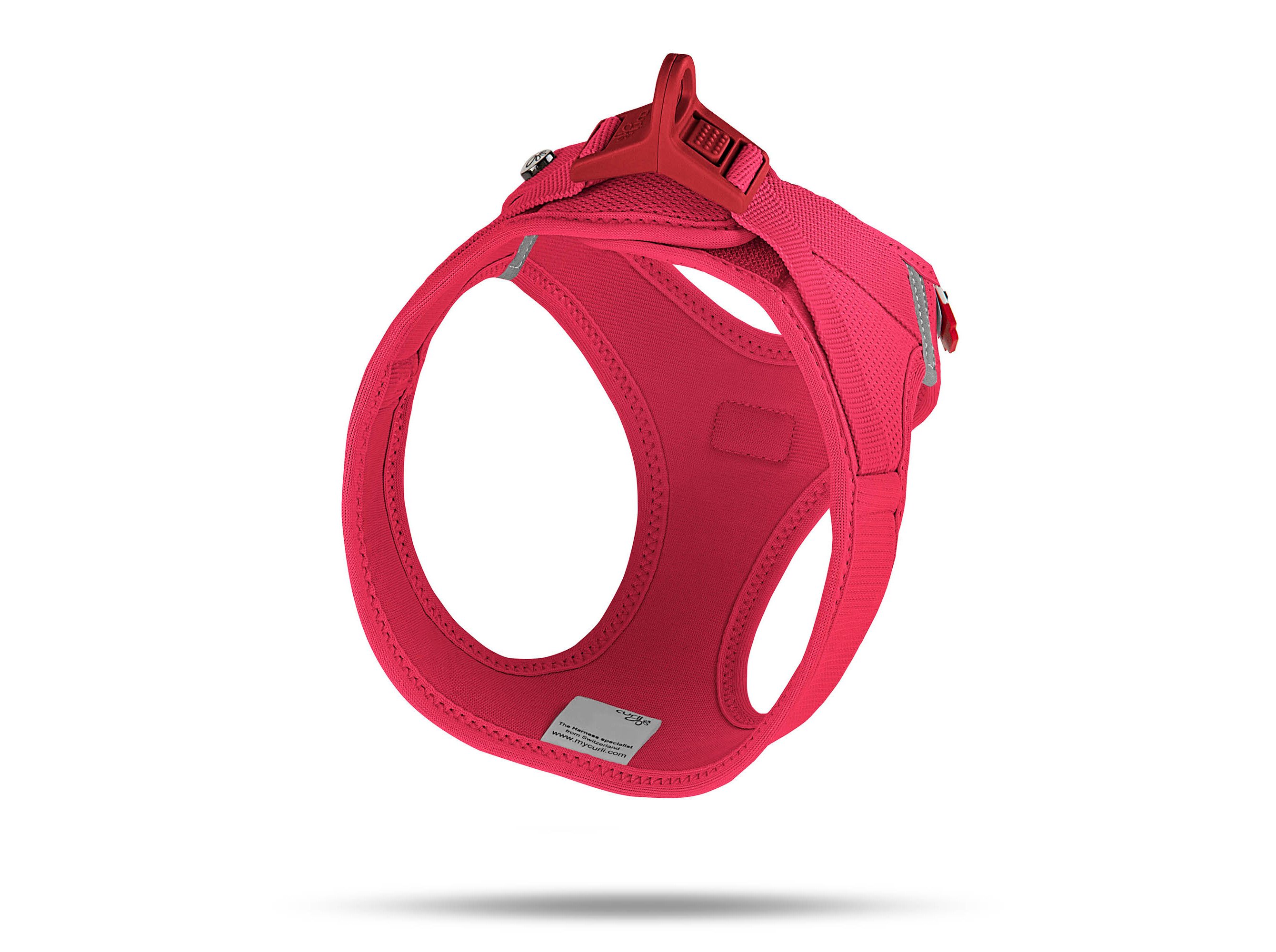 PEITORAL CÃO CURLI AIR MESH VERMELHO XS
