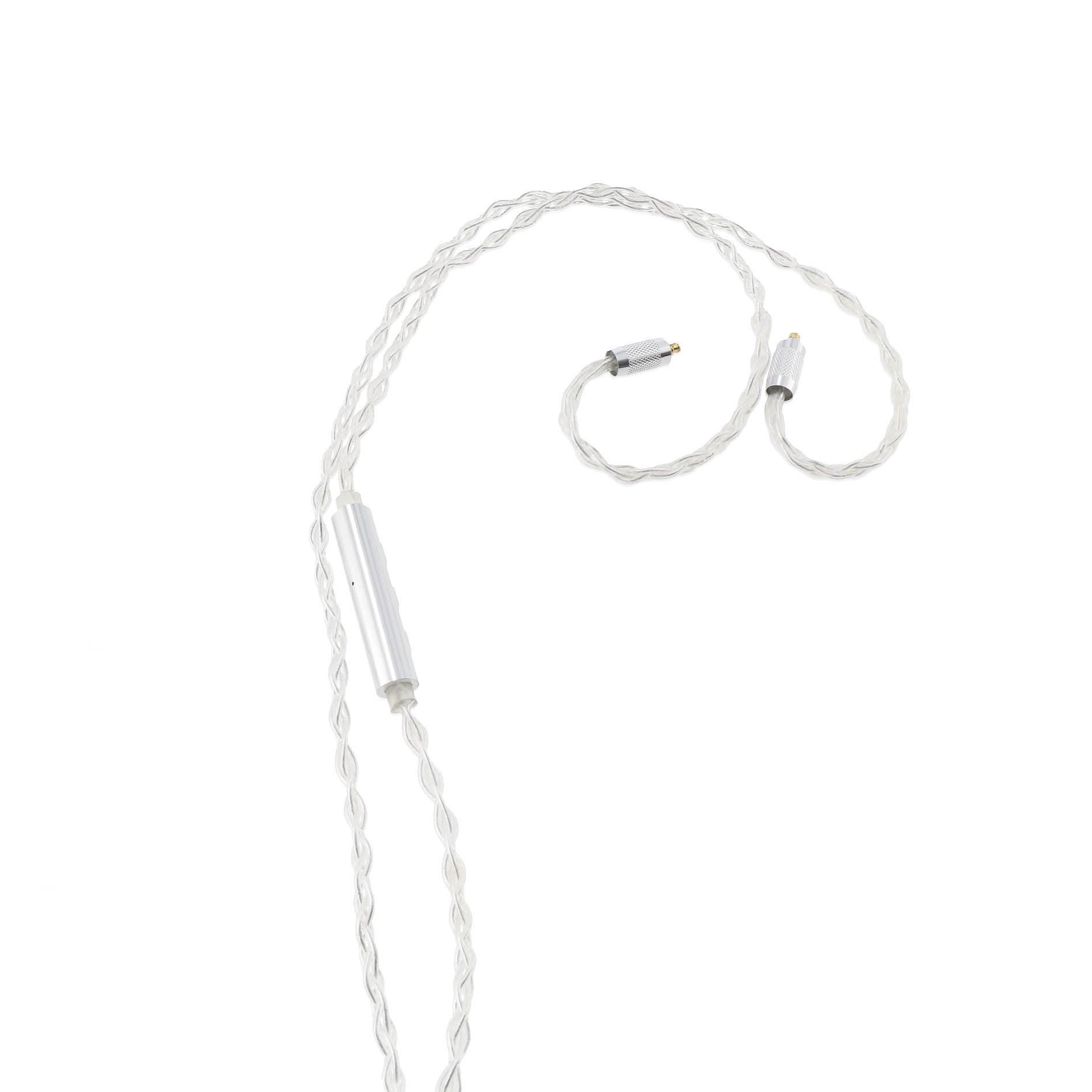 Devine EM-CAB-MB audiokabel met microfoon/remote voor in-ear monitors zilver