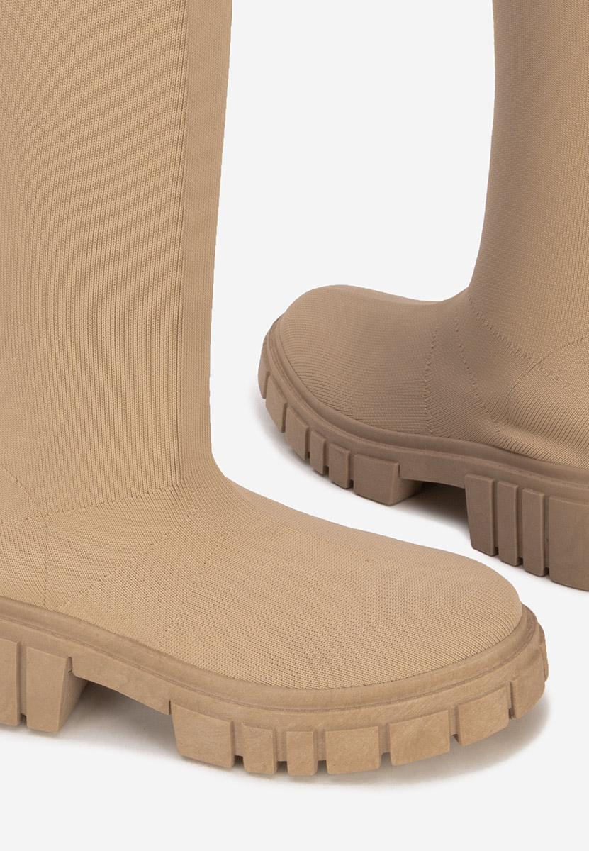 Bottes longues femme kaki Raena