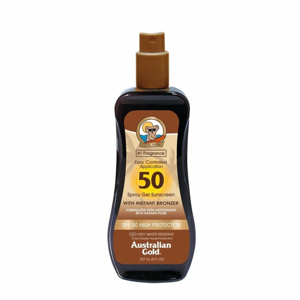 Australian Gold Spray Gel mit Bronzer lsf 50