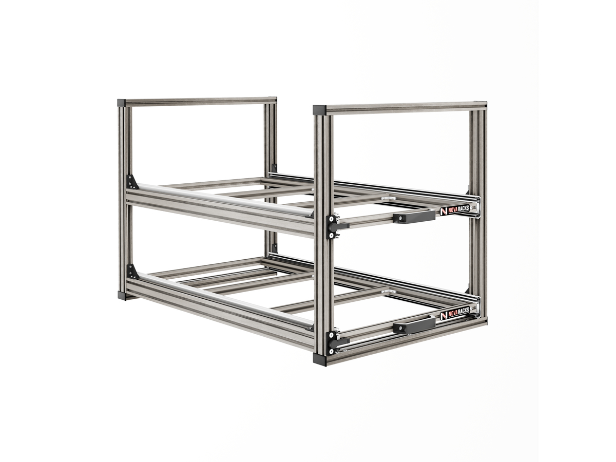 Nova Racks Serie V 2 Levels schuifopbergsysteem - 40x90x55 cm
