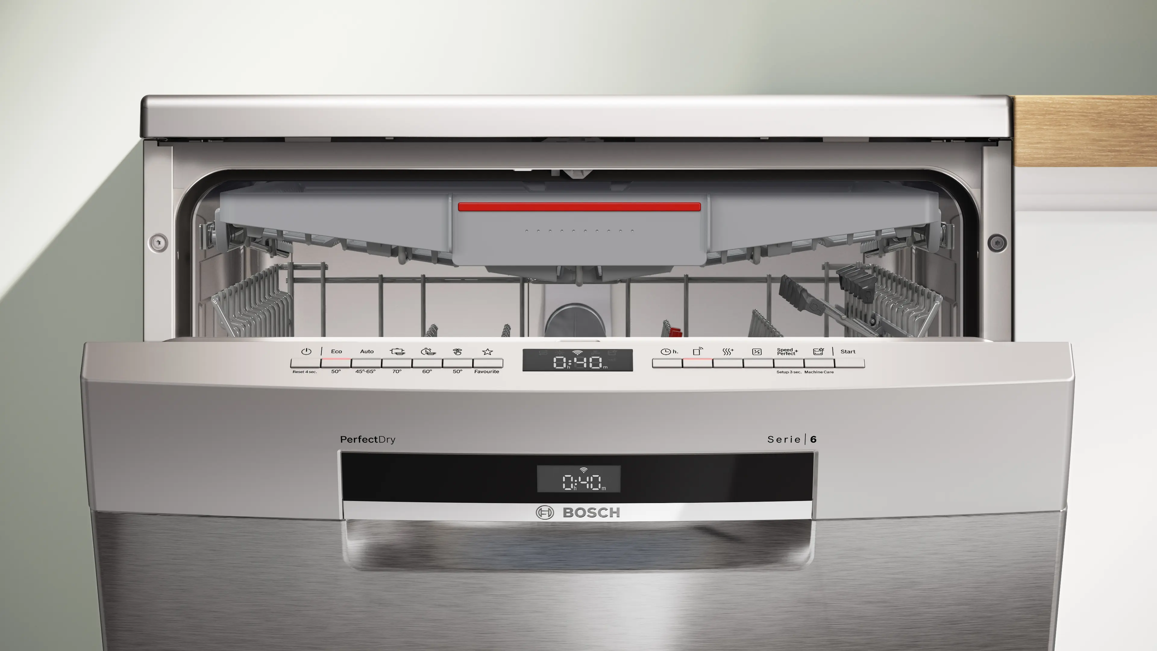 Serie 6 Vrijstaande vaatwasser 60 cm Geborsteld staal anti-fingerprint