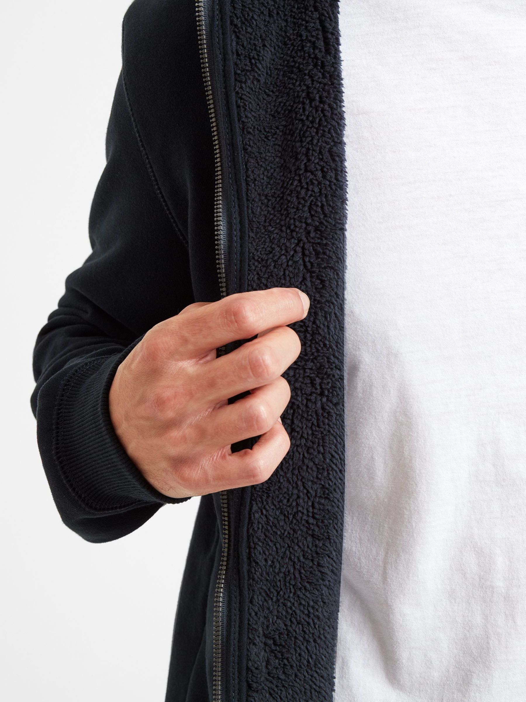 Blauw - Tog 24 Timble Sherpa gevoerde hoodie