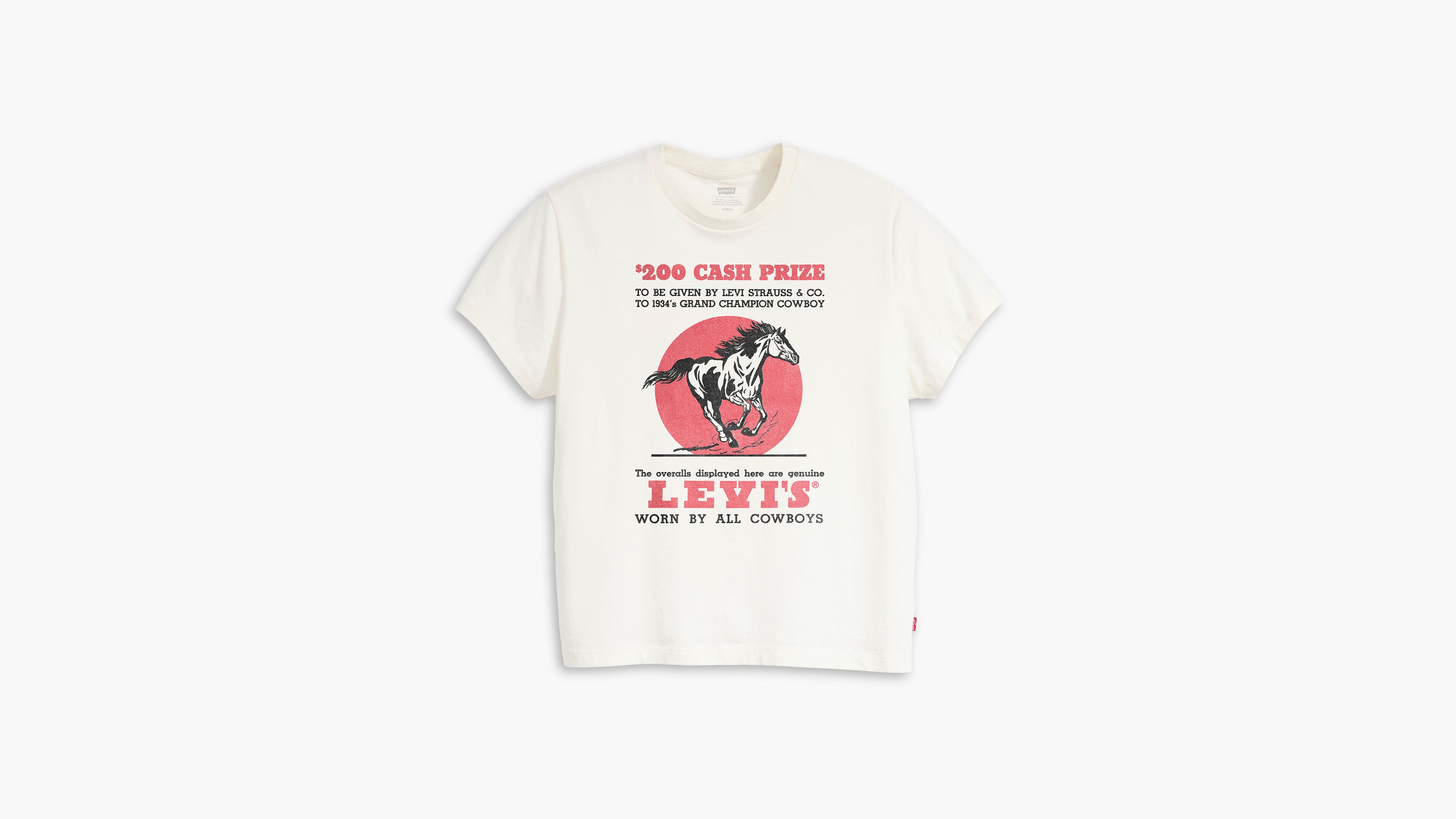 T-shirt graphique classique - Cash Prize Egret - Cream