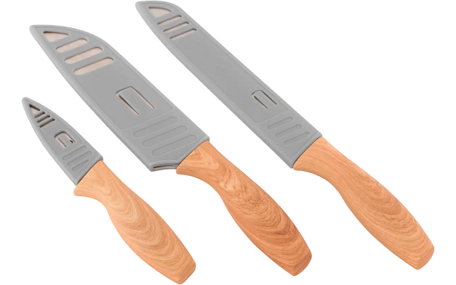 Outwell Caldas Messerset 3-teilig inklusive Schneidebrett