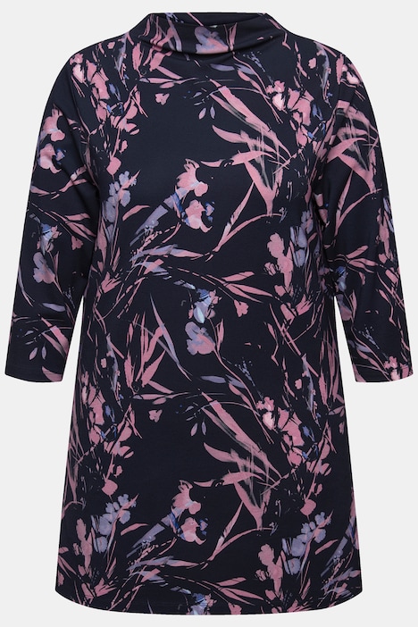 Sweatshirt, Oversized, Stehkragen, 3/4-Arm