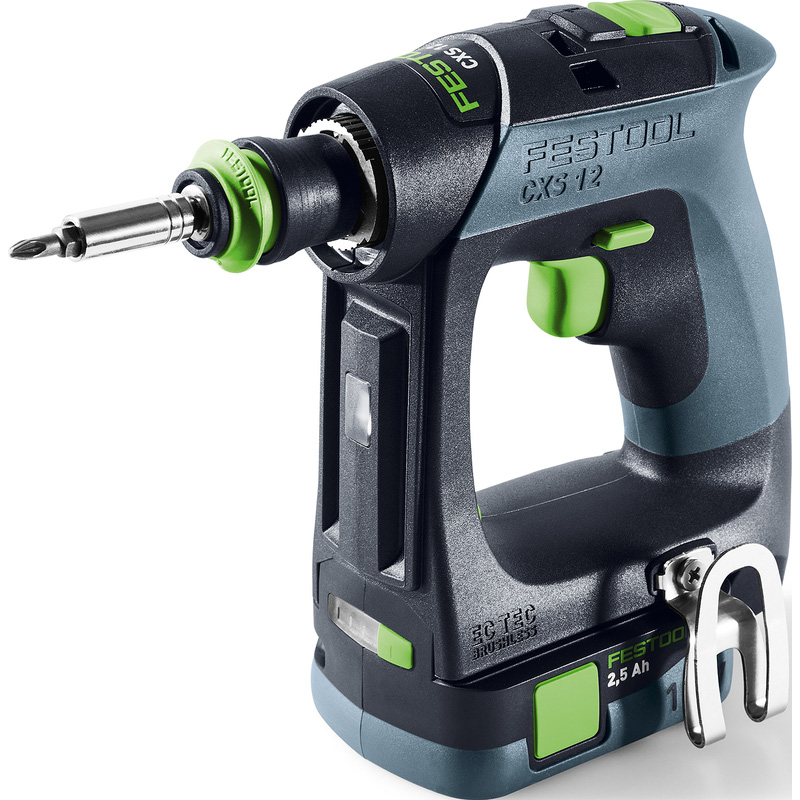 Festool CXS LI 2,5 set accu schroefboormachine 10.8V 2,5Ah Li-ion