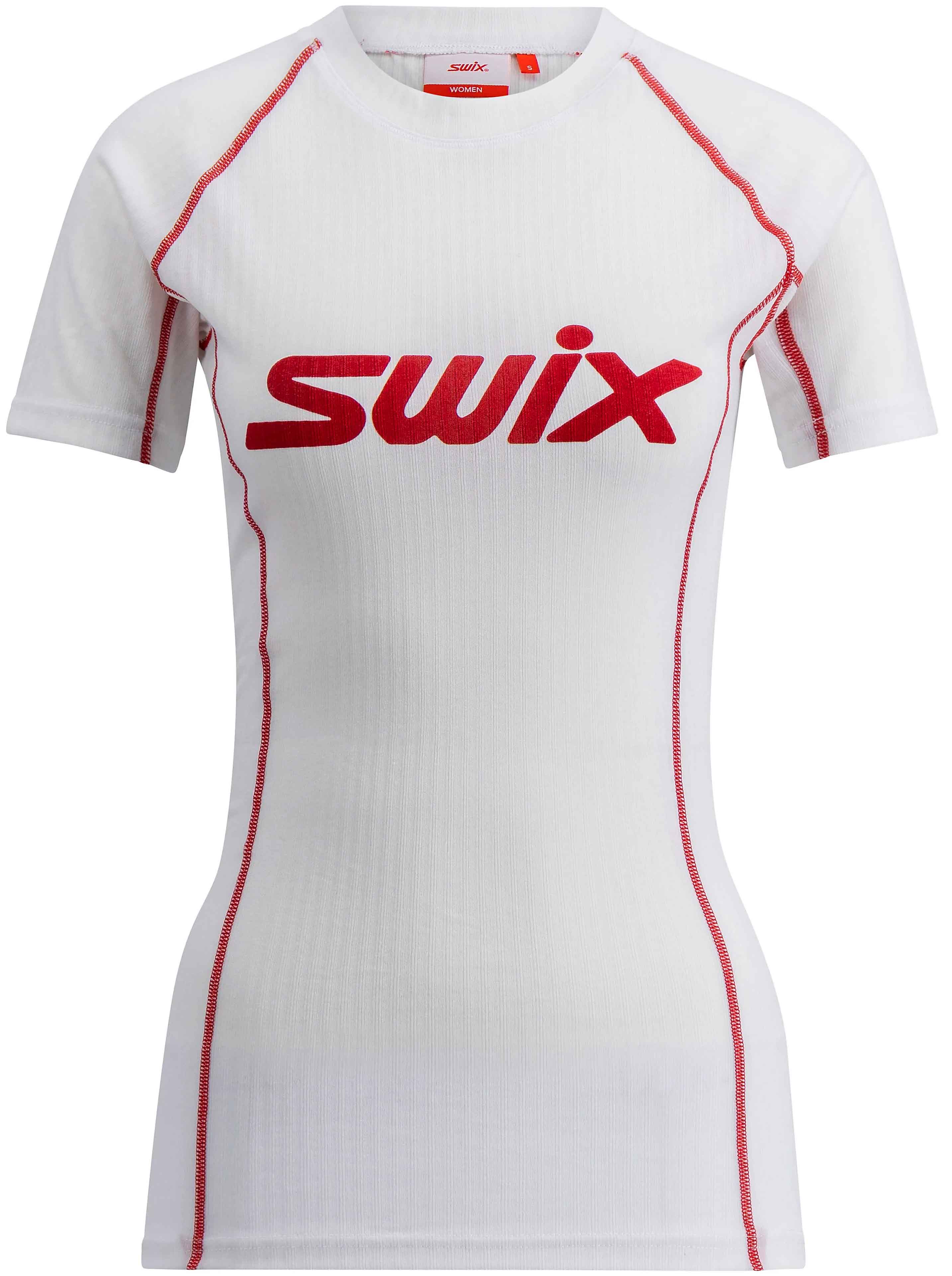 RaceX Classic Short Sleeve Dame Bright White/Swix Red