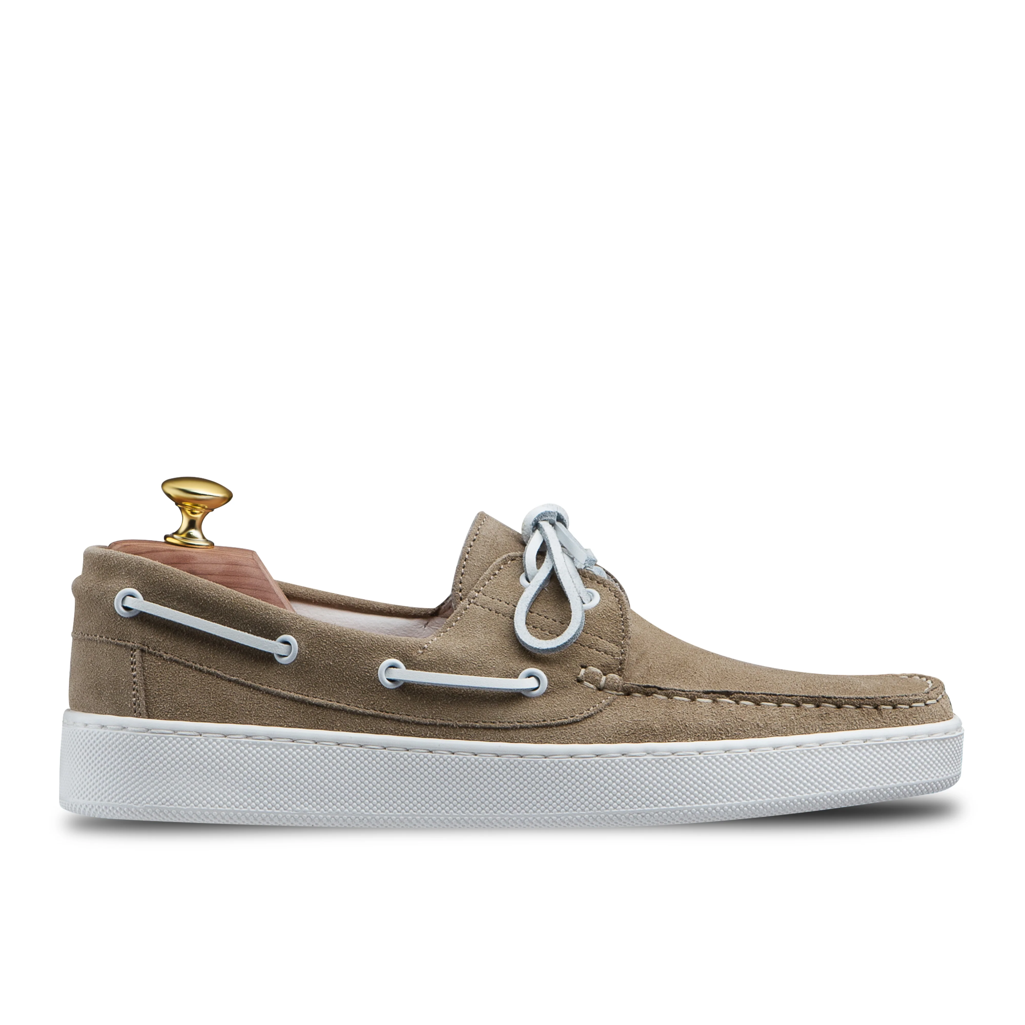 Chaussures bateau Torca 1102 veau velours sable