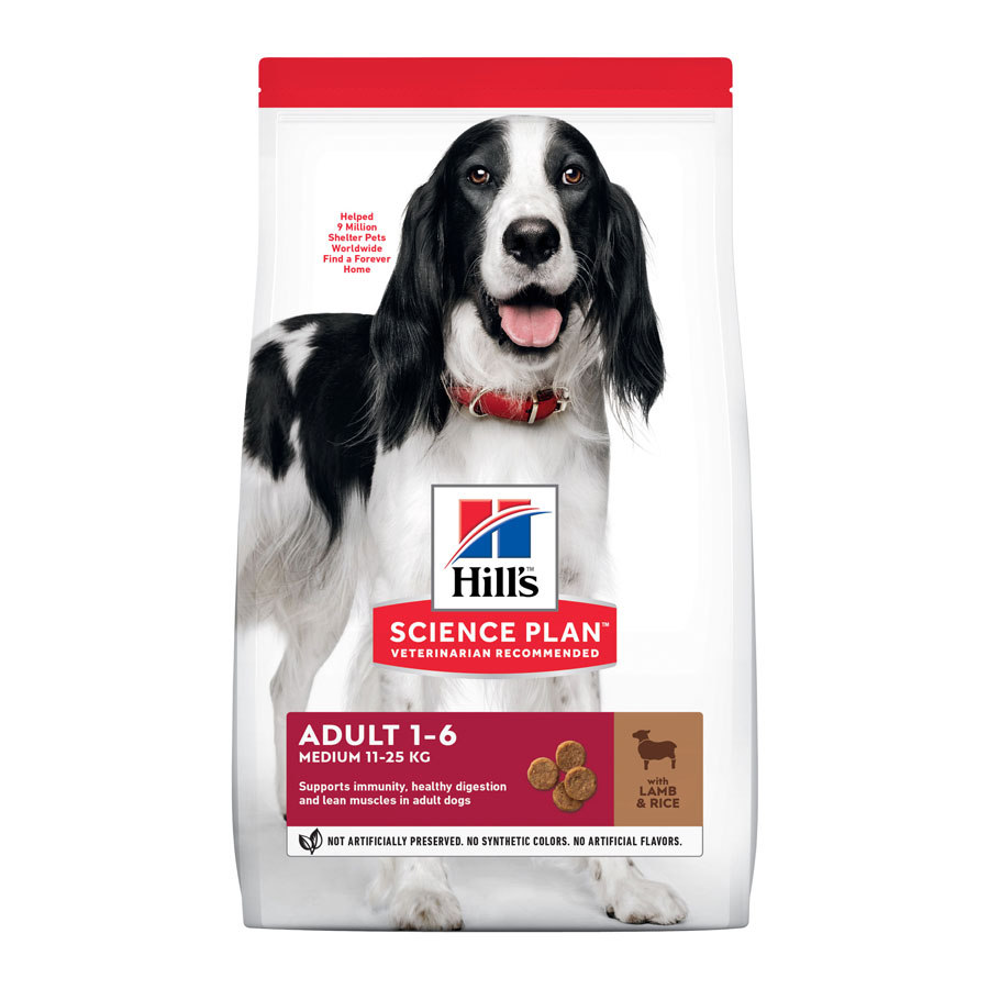 Ração para cães Hill's Science Plan Adult Medium com cordeiro e arroz