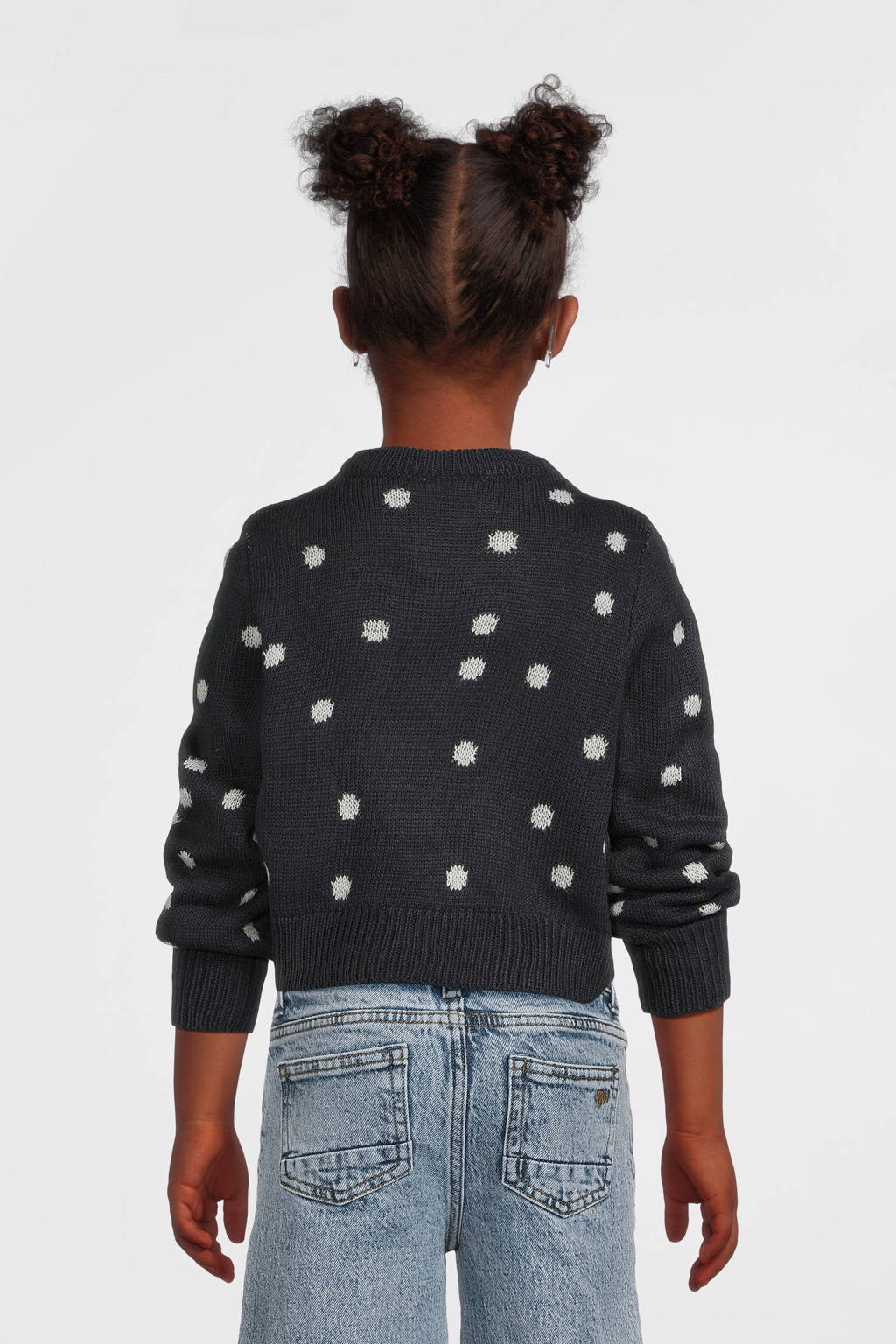 NAME IT kersttrui donkerblauw gebreid
