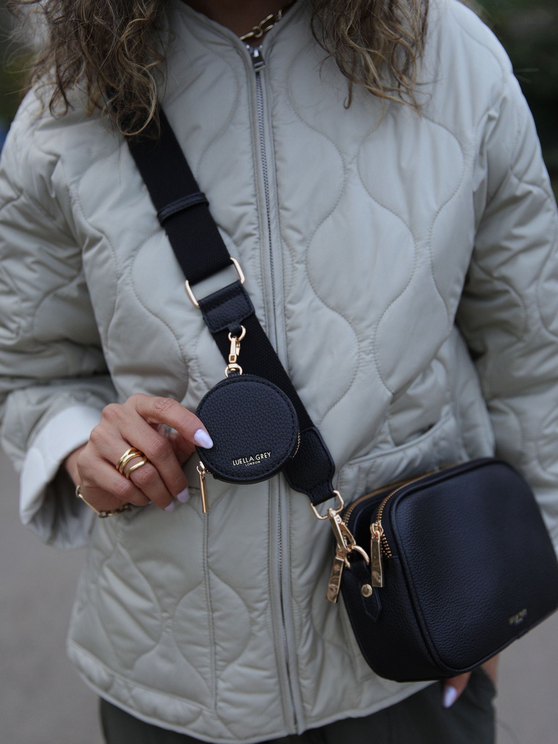 Zwart - Luella Grey Luella Grey Siobhan Camera Cross-Body Black Bag