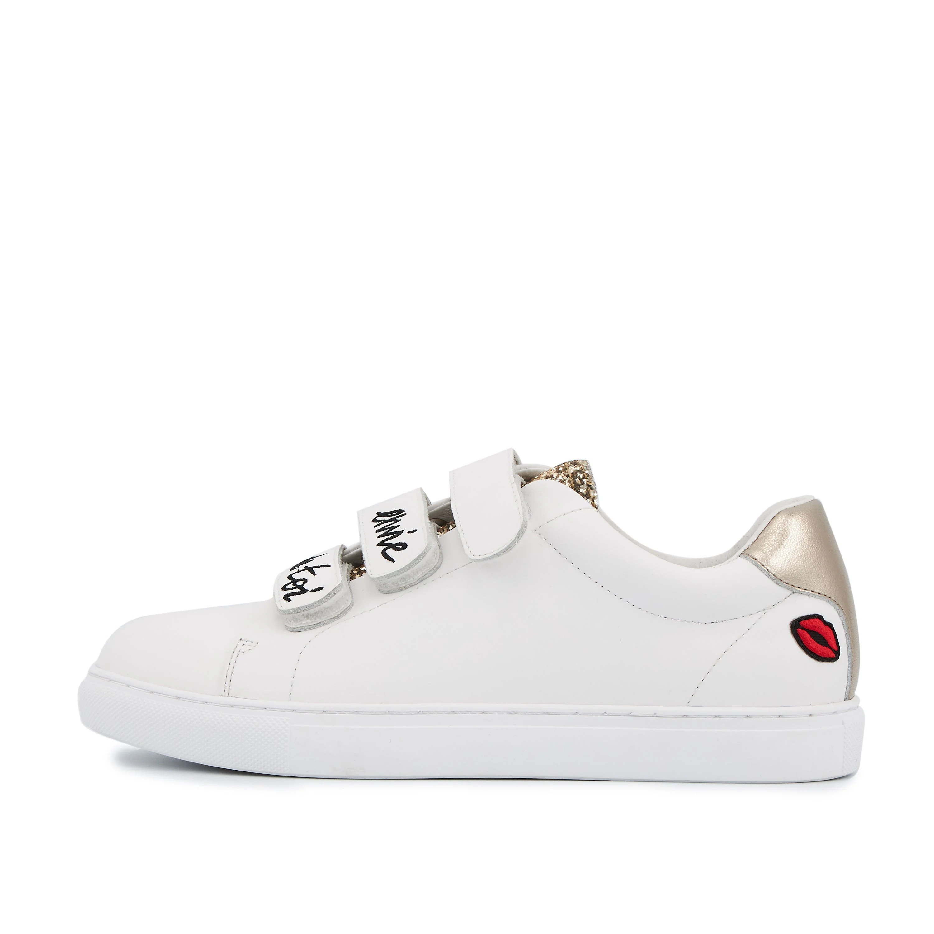 EDITH BESOIN DE RIEN - Sneakers en cuir | Blanc