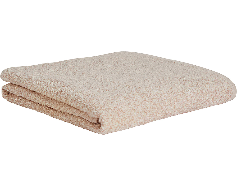 LENÇOL DE BANHO AUCHAN ESSENCIAL 300G BEGE 100X150CM