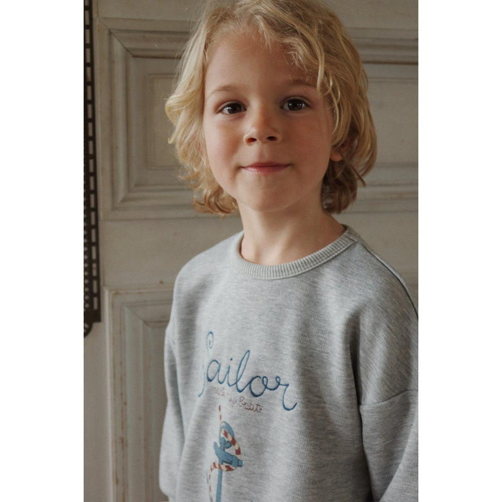 Køb Konges Sløjd Grey Melange Lou Sweatshirt Ocs