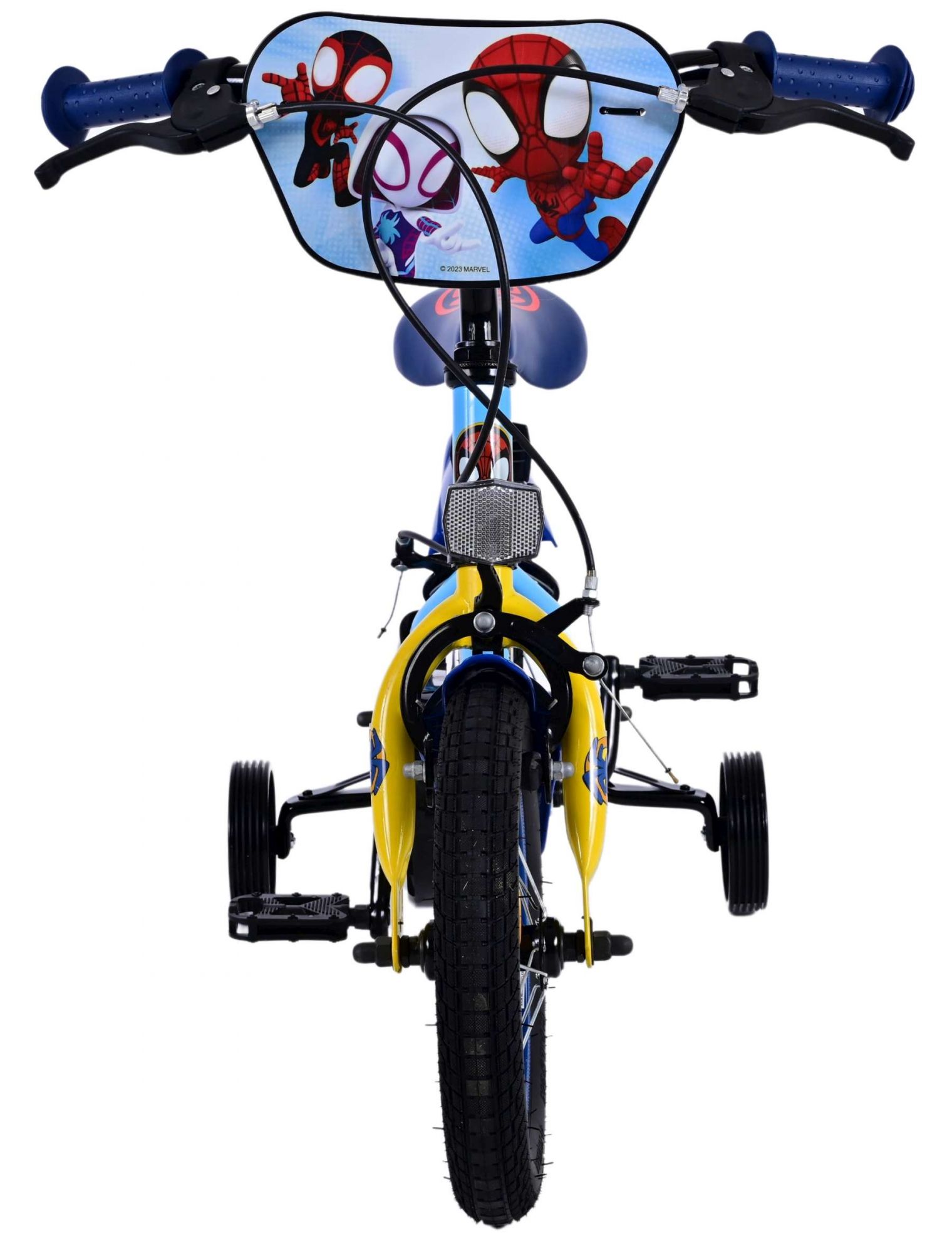 Kinderfahrrad Spidey für Jungen 12 Zoll Kinderrad in Blau Fahrrad