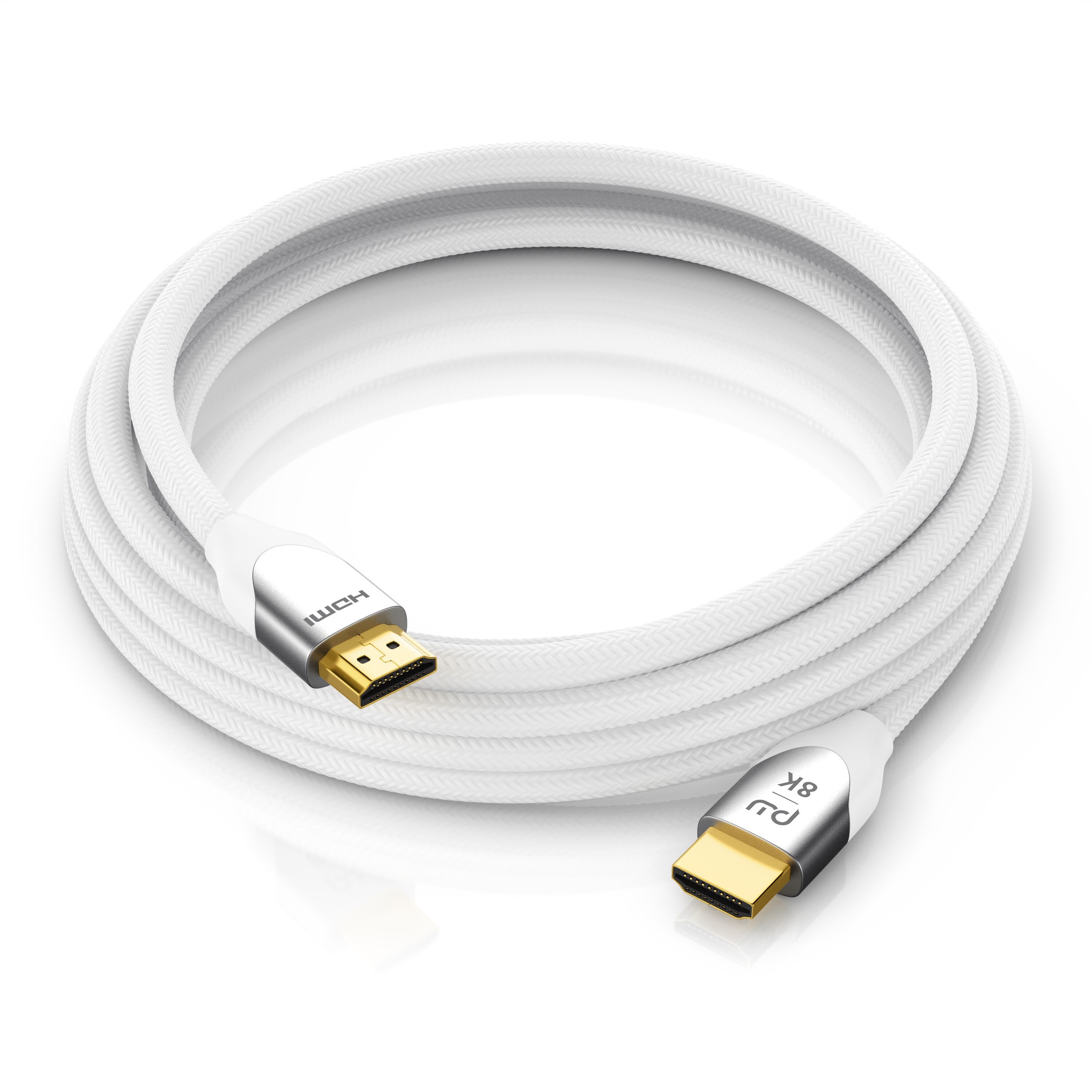 Primewire 8K Premium HDMI Kabel 2.1 mit Nylonummantelung, 7680 x 4320 @ 120 Hz mit DSC - 3m