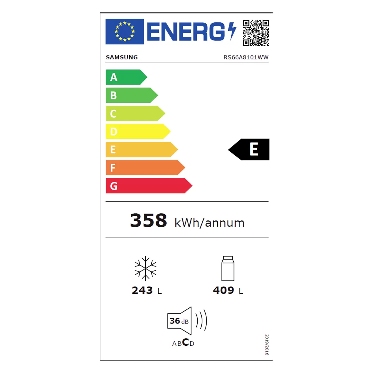 Samsung Side by Side RS66A8101WW/WS weiss
