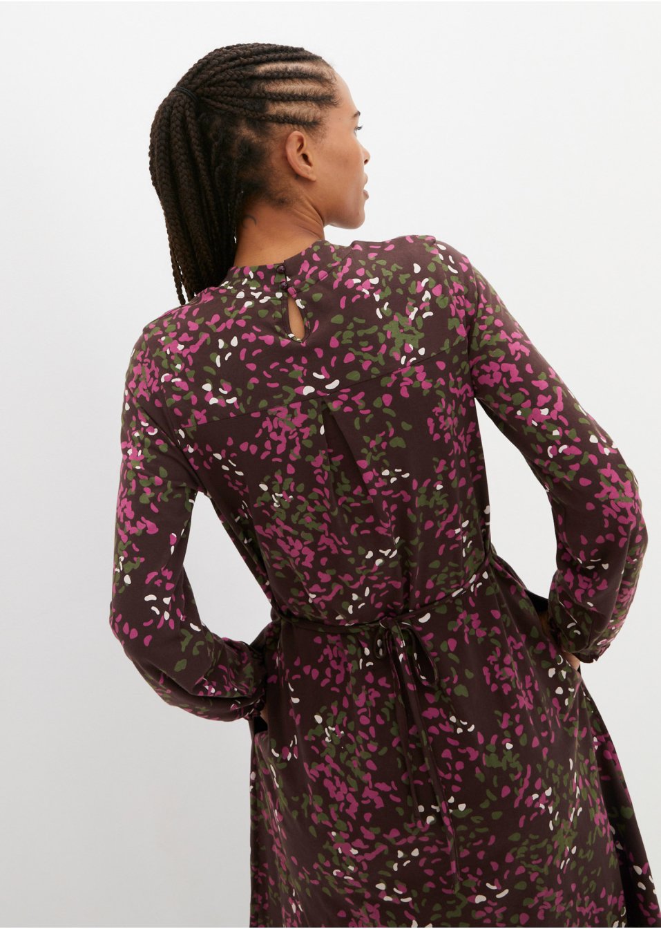Robe en coton avec lien à nouer au dos