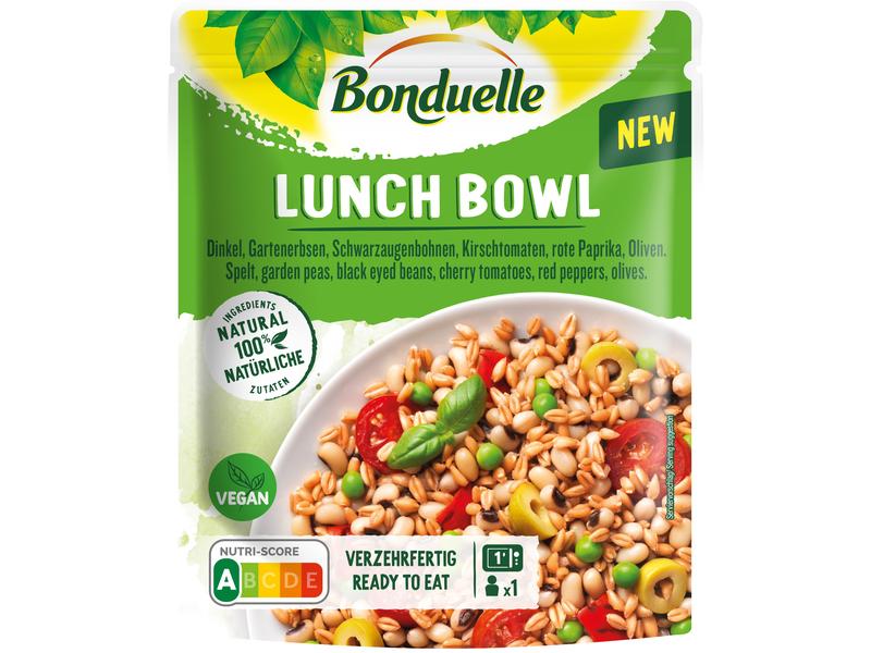 Bonduelle Fertiggericht Lunch Bowl Dinkel 250 g Verzehrfertige Mahlzeit aus Hülsenfrüchten, Getreide und Gemüse