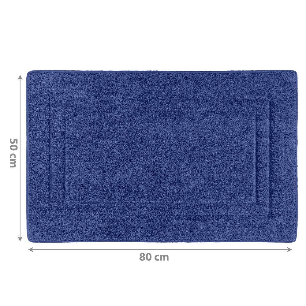 PANA® Viskoelastische Frottee Badematte • Hochflor Badvorleger • Duschvorleger mit viskoelastischem Memoryschaum • rutschfest und saugstark • Größe: 50 x 80 cm • versch. Farben