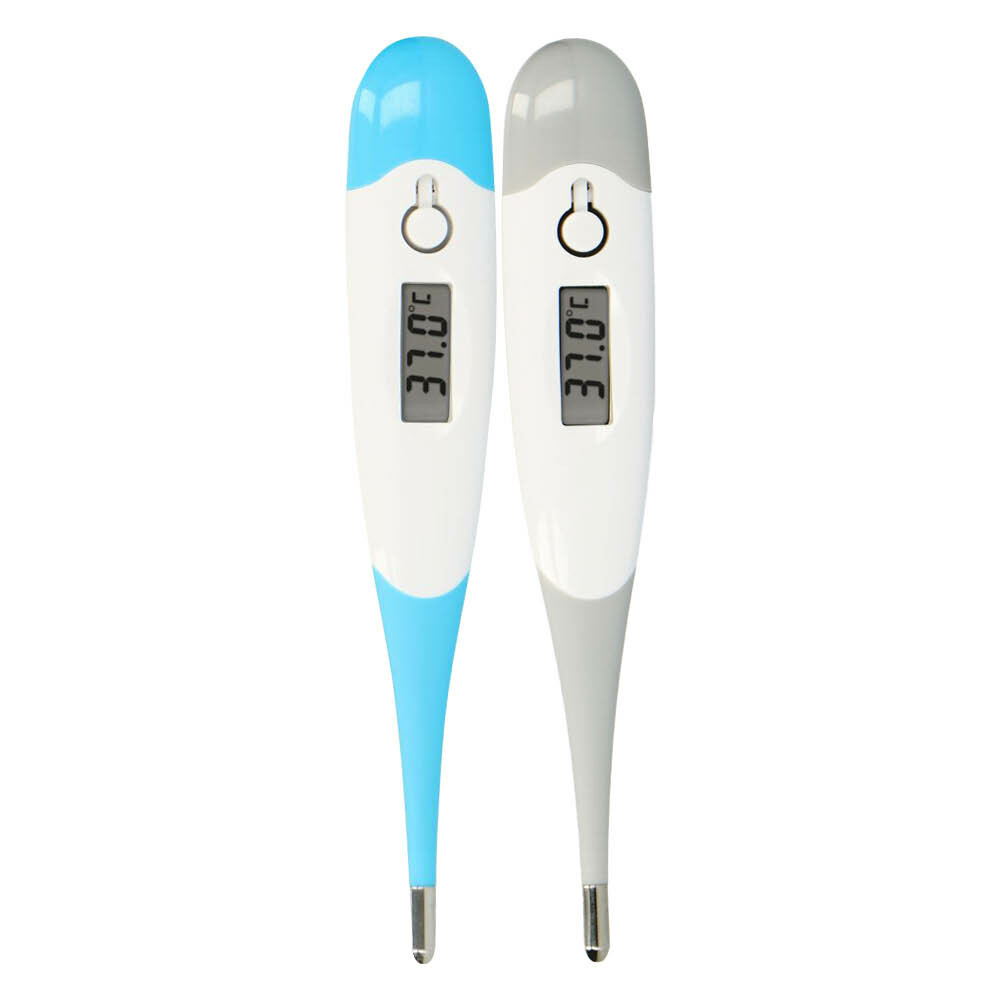 Alecto Thermometers - BC-19GS 1x Grijs & BC-19BW 1x Blauw - Pakket