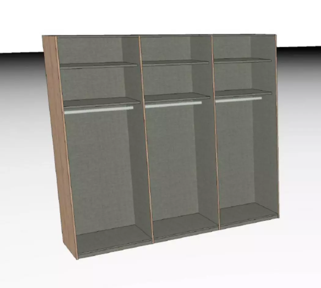 Schwebetürenschrank Savena 240 x 223 cm