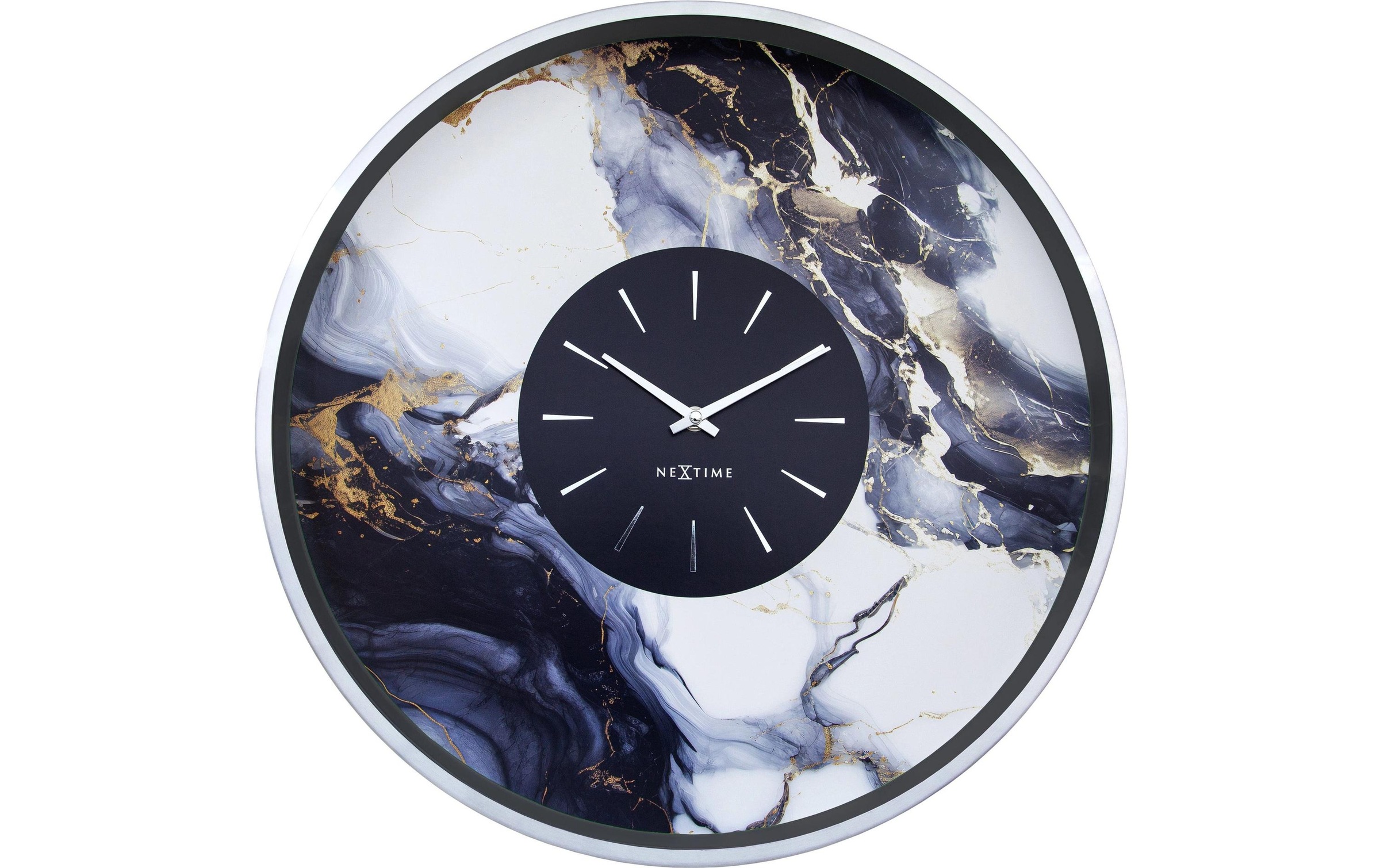 NEXTIME Wanduhr »Marble Duo«