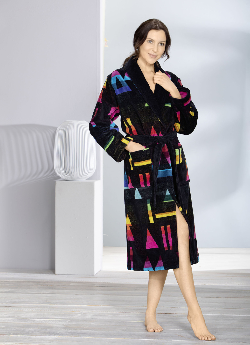 Bademantel in Multicolor